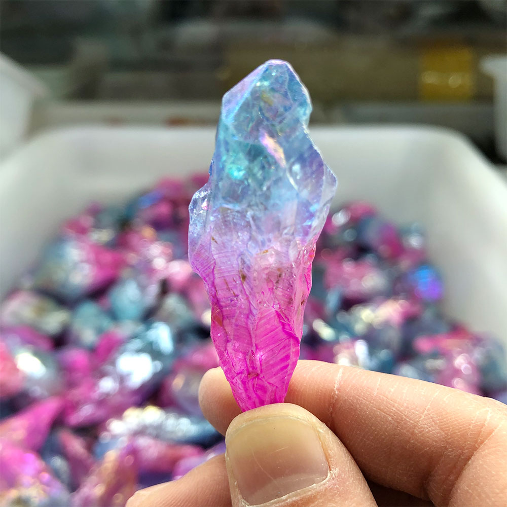 Aquarium Innovative Marine - 1pc Random Electroplated Pink Blue Point