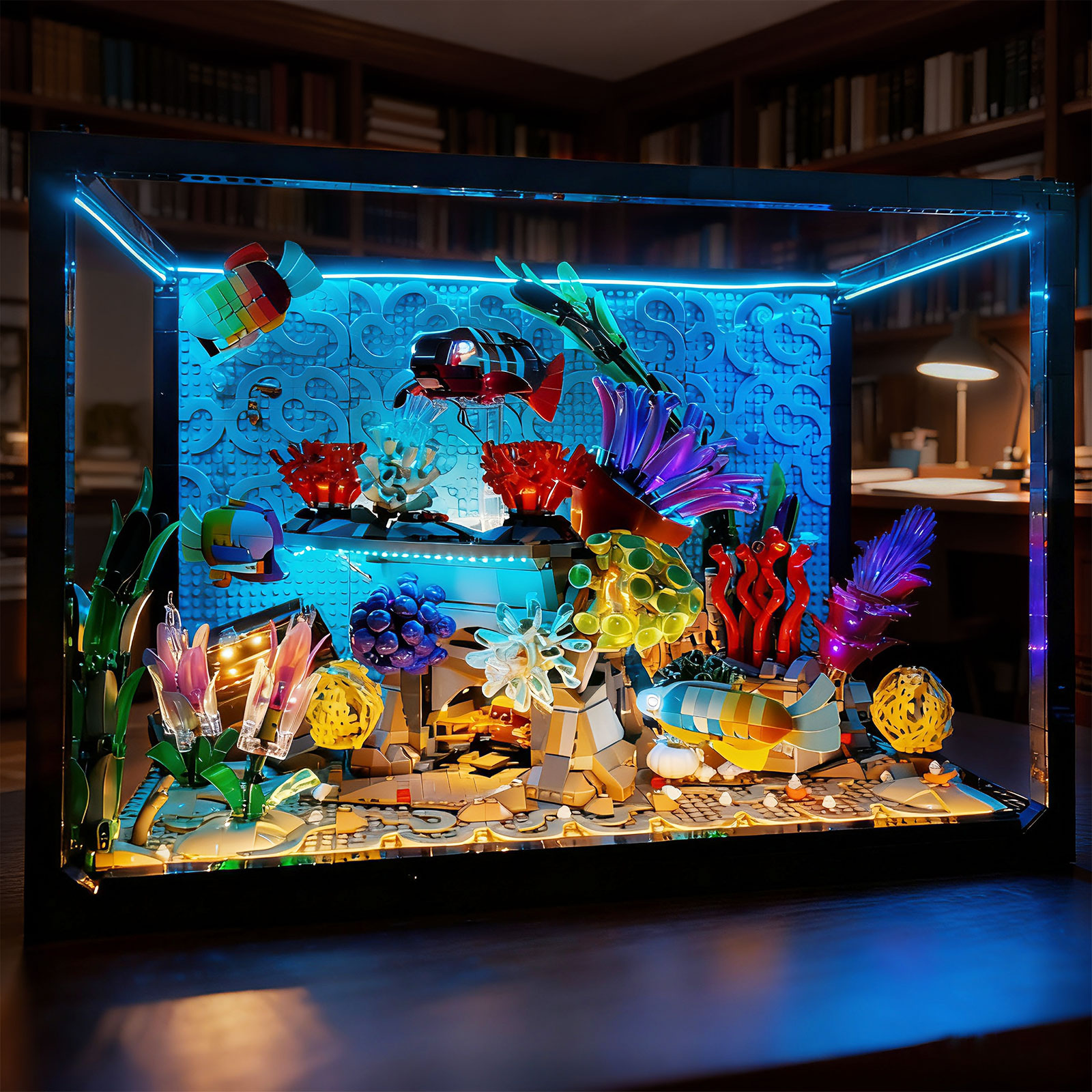 Marine Aquarium Lamp - LYBMTWF LED Lighting Kit Compatible with