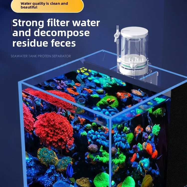 Protein Skimmer Hang On - 110V-240V New Mini Aquarium Protein Separator