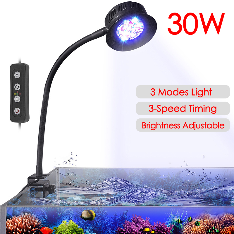Marine Aquarium Lamp - 30W Aquarium Fish Tank Sea Water