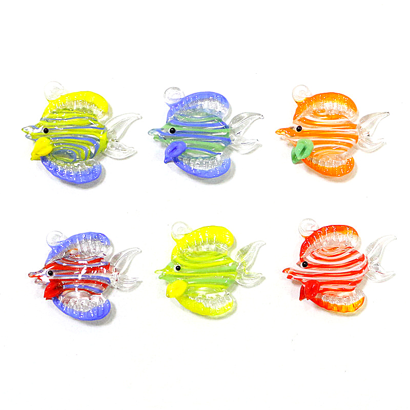 Aquarium Innovative Marine - 2Pcs Mini Marine Fish Figurine Glass