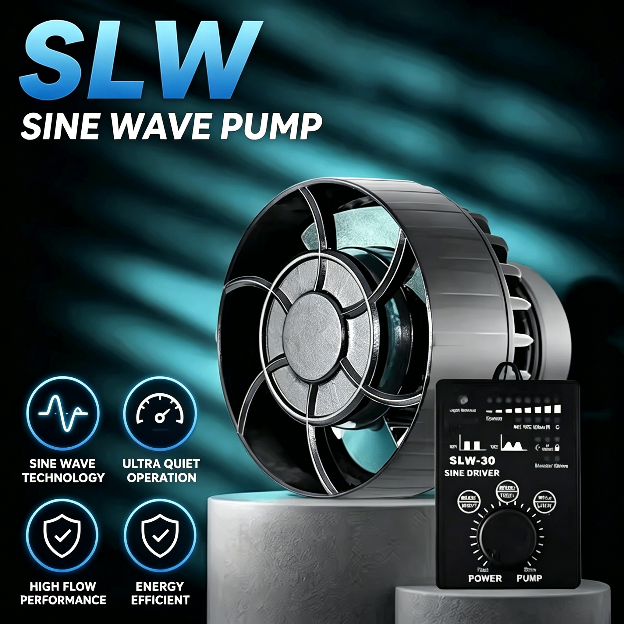 Jebao Jecod SLW Series SINE Co - Marine Aquarium Wave Maker review and price