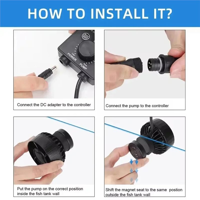 A23P SLW10 Wavemaker Silent Wa - Marine Aquarium Wave Maker review and price
